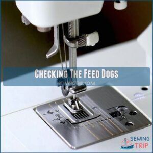 Checking The Feed Dogs Checking The Feed Dogs