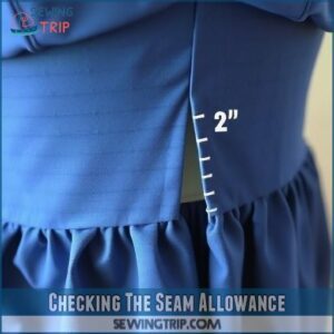 Checking The Seam Allowance