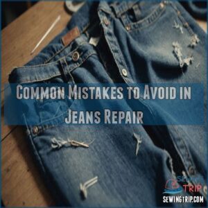 Common Mistakes to Avoid in Jeans Repair