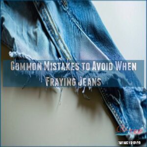 Common Mistakes to Avoid When Fraying Jeans