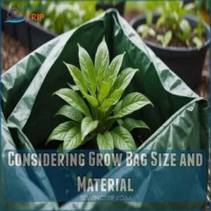 Considering Grow Bag Size and Material