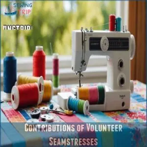 Contributions of Volunteer Seamstresses