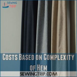 Costs Based on Complexity of Hem