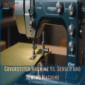 Coverstitch Machine Vs. Serger and Sewing Machine