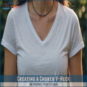 Creating a Choker V-Neck