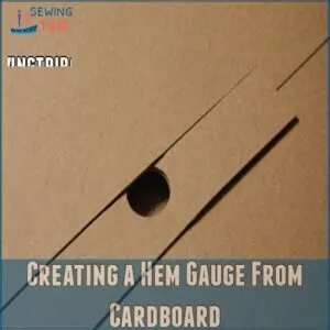 Creating a Hem Gauge From Cardboard