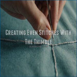 Creating Even Stitches With The Thimble