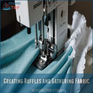 Creating Ruffles and Gathering Fabric