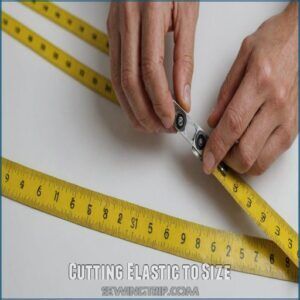 Cutting Elastic to Size Cutting Elastic to Size