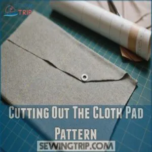 Cutting Out The Cloth Pad Pattern