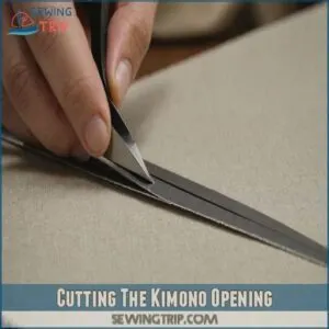 Cutting The Kimono Opening