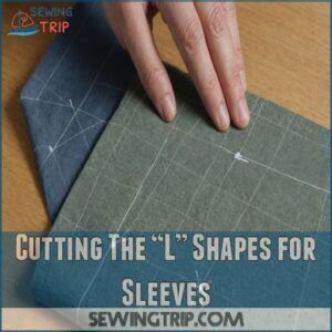 Cutting The “L” Shapes for Sleeves Cutting The “L” Shapes for Sleeves