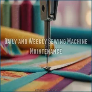 Daily and Weekly Sewing Machine Maintenance