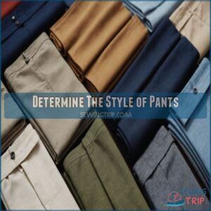 Determine The Style of Pants Determine The Style of Pants