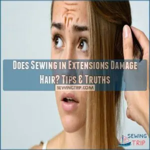 does sewing in extensions damage hair