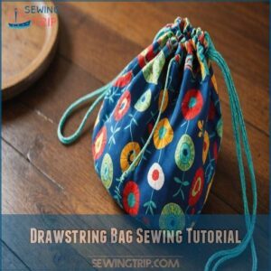 Drawstring Bag Sewing Tutorial