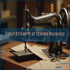 Early Attempts at Sewing Machines