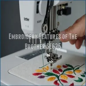 Embroidery Features of The Brother SE625