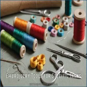 Embroidery Tools for Specific Tasks