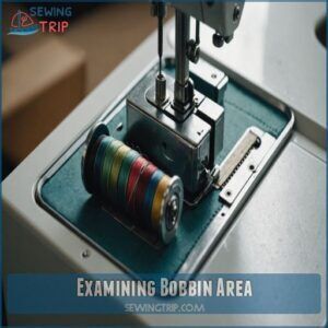 Examining Bobbin Area Examining Bobbin Area