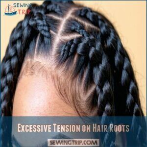 Excessive Tension on Hair Roots Excessive Tension on Hair Roots