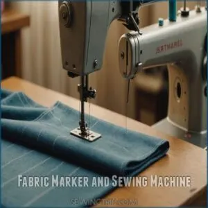 Fabric Marker and Sewing Machine