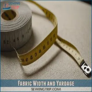 Fabric Width and Yardage