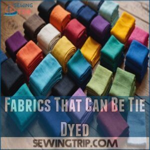 Fabrics That Can Be Tie Dyed