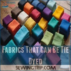 Fabrics That Can Be Tie Dyed