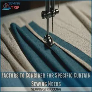 Factors to Consider for Specific Curtain Sewing Needs