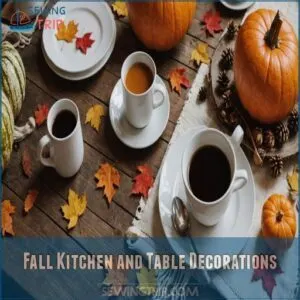 Fall Kitchen and Table Decorations