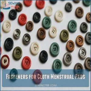 Fasteners for Cloth Menstrual Pads