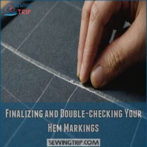 Finalizing and Double-checking Your Hem Markings