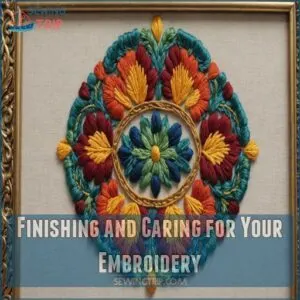 Finishing and Caring for Your Embroidery