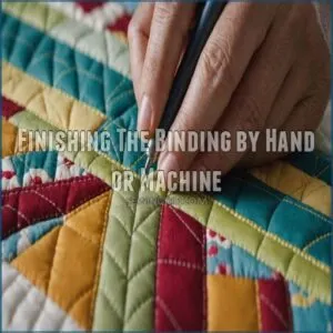 Finishing The Binding by Hand or Machine
