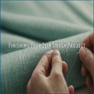 Finishing Your Slip Stitch Project