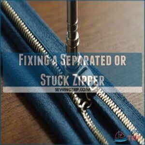 Fixing a Separated or Stuck Zipper