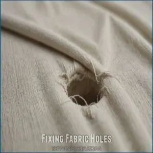 Fixing Fabric Holes Fixing Fabric Holes