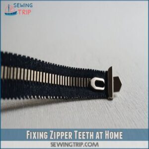 Fixing Zipper Teeth at Home