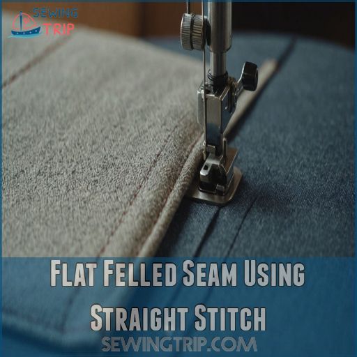 Flat Felled Seam Using Straight Stitch