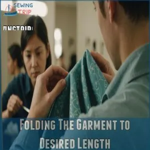 Folding The Garment to Desired Length