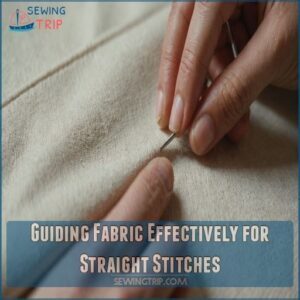 Guiding Fabric Effectively for Straight Stitches