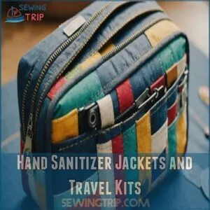 Hand Sanitizer Jackets and Travel Kits