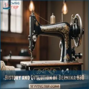 History and Evolution of Bernina 830