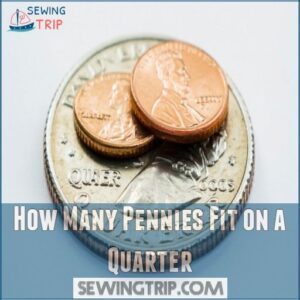 How Many Pennies Fit on a Quarter