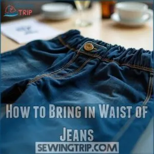 How to Bring in Waist of Jeans