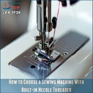 How to Choose a Sewing Machine With Built-in Needle Threader