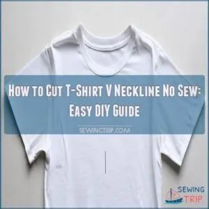 how to cut t shirt v neckline no sew