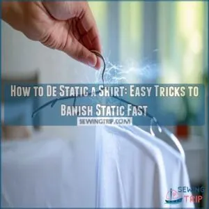 how to de static a shirt