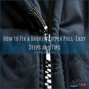 how to fix a broken zipper pull